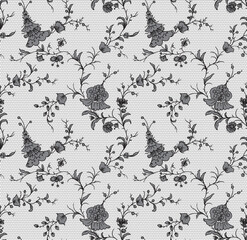 seamless lace floral ornament, vector illustration