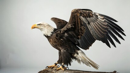 Fototapeta premium Eagle on studio background 
