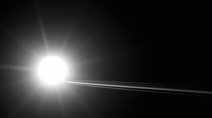 A classic black and white long exposure photograph of the Sun, capturing motion and light trails, elegant and timeless.jpg