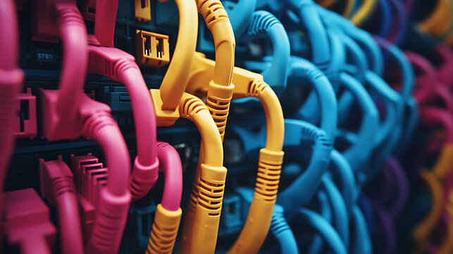 Network switch and utp colorful ethernet cables