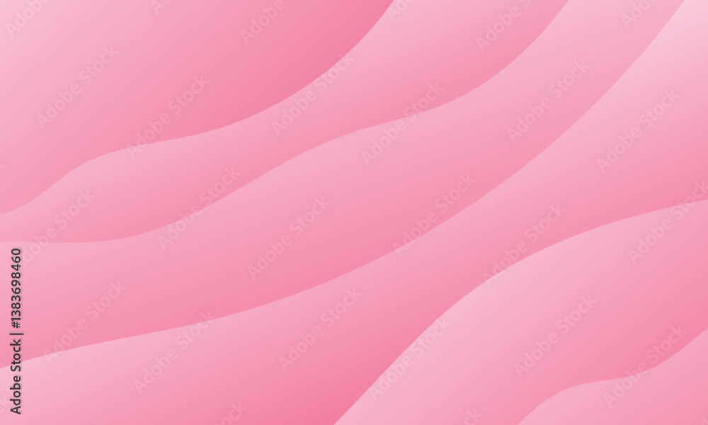 Poster pink background with dynamic curve line elegant graphic design element decoration