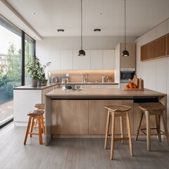 Fototapeta premium Nice decoration of Kitchen and dining room 