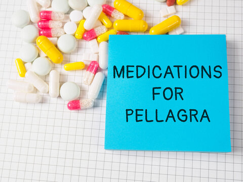 Medications for Pellagra text title vitamin for the treatment and prevention of diseases