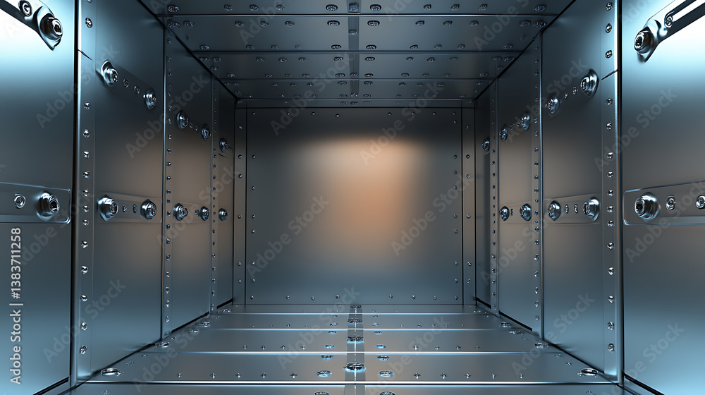 Poster security metal safe with empty space inside
