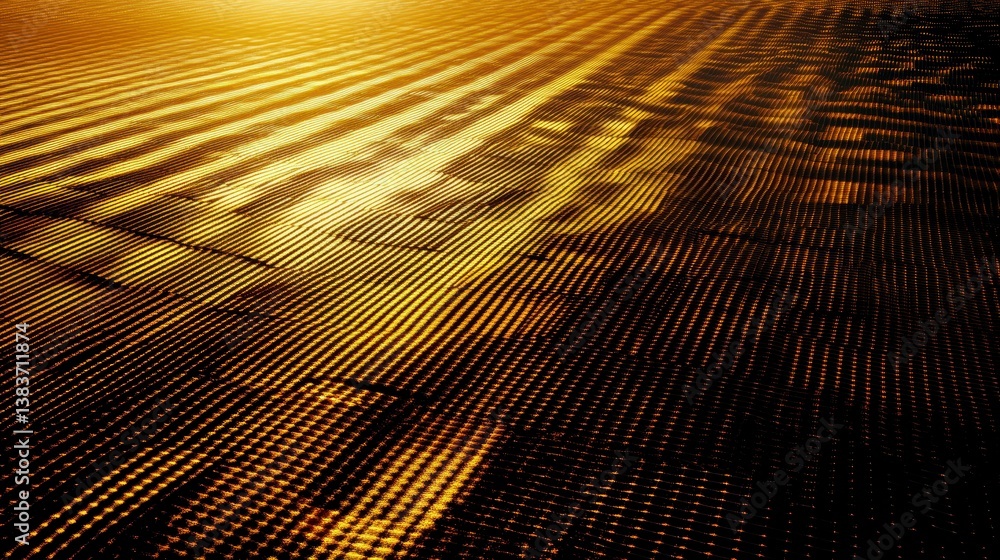 Aufkleber Abstract gold textured background with lines and patterns.