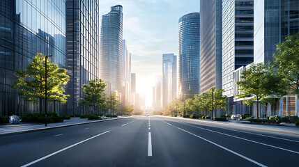 Stunning cityscape background ideal for online business meetings, featuring a corporate environment with neutral colors, perfect for professional virtual settings and enhancing video calls