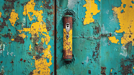 Texture of old painted rusty wall surface