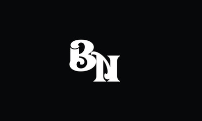 BN ,B N, abstract, letters ,logo ,monogram,
