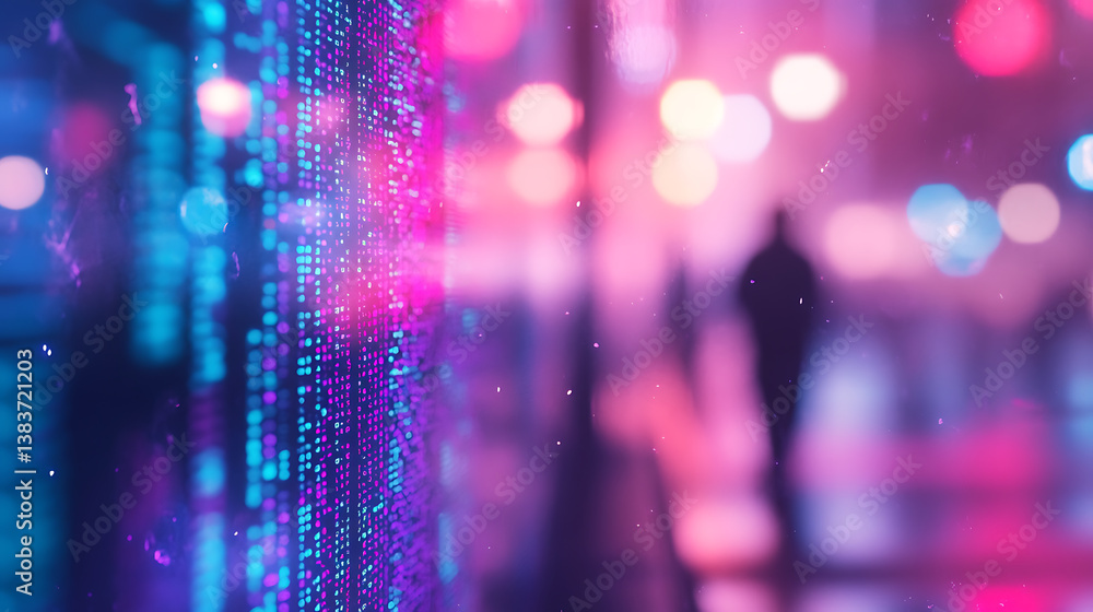 Leinwandbilder The concept of coding html language on a blurry backdrop, web developer and programming