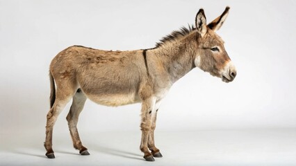 Mule on studio background

