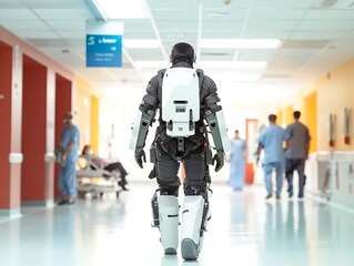 Futuristic Exosuit Hospital