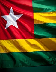 Obraz premium Togo National flag wavering