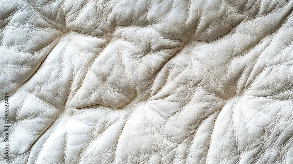 Poster Delicate and textured surface of aged leather showcases subtle creases and soft shadows, creating an inviting, warm atmosphere perfect for artistic inspiration