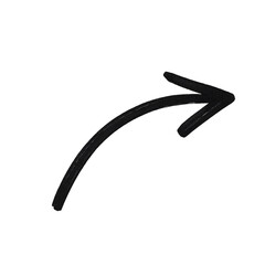 arrow marker isolated png mark hand draw
