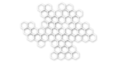 A Sophisticated Digital Illustration Combining the Precision of Molecular Geometry with the Aesthetic Appeal of Seamless Hexagonal Patterns, Perfect for Scientific Interfaces and Technological Brandin