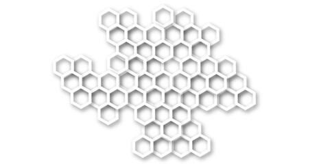 A Sophisticated Digital Illustration Combining the Precision of Molecular Geometry with the Aesthetic Appeal of Seamless Hexagonal Patterns, Perfect for Scientific Interfaces and Technological Brandin