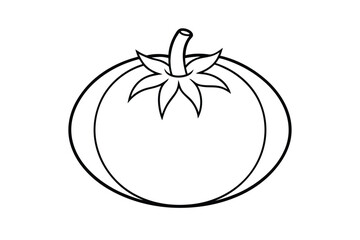 vector illustration of a tomato