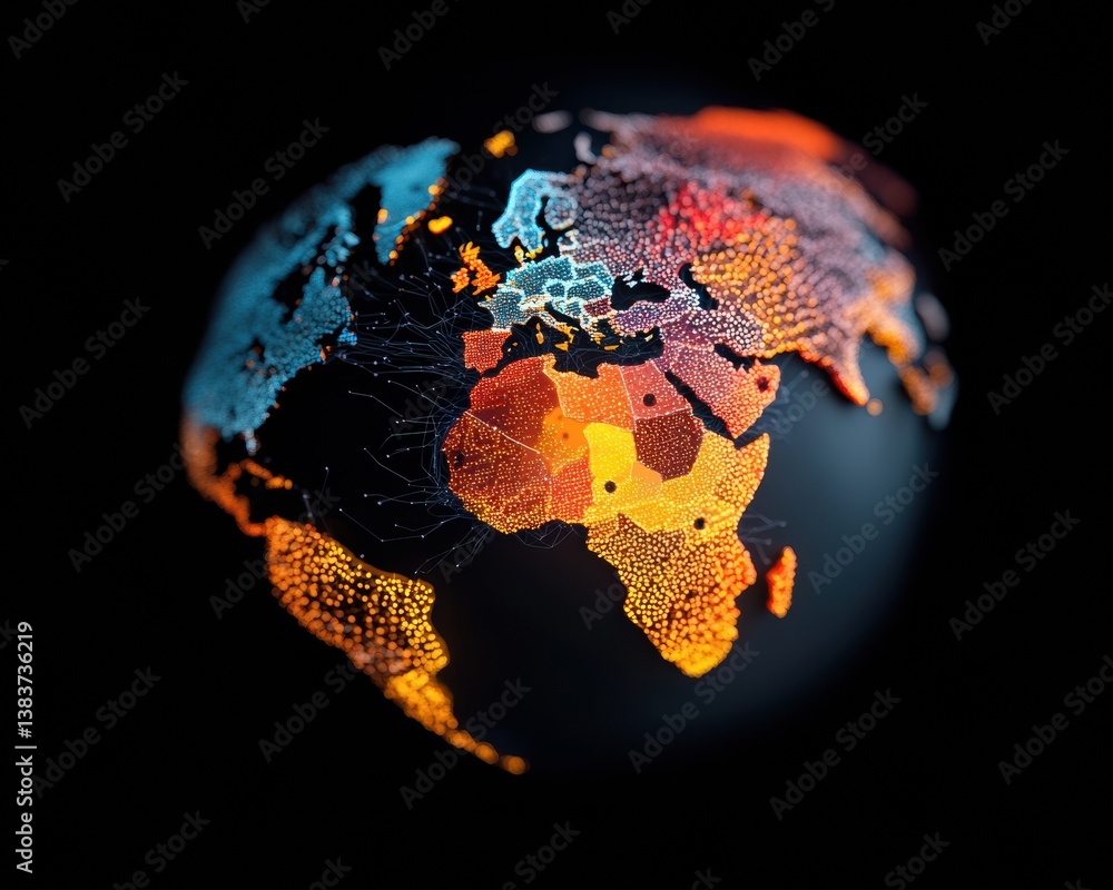 Poster Quantum Geospatial Intelligence Dynamic Global Network Visualization with Hyper-Connected Digital Cartography for Next-Generation Market Strategy