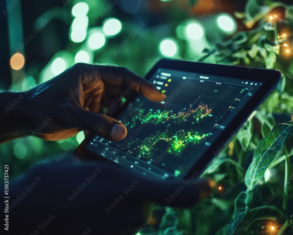 Poster ai-powered climate intelligence next-gen agricultural dashboard reveals precision farming insights w