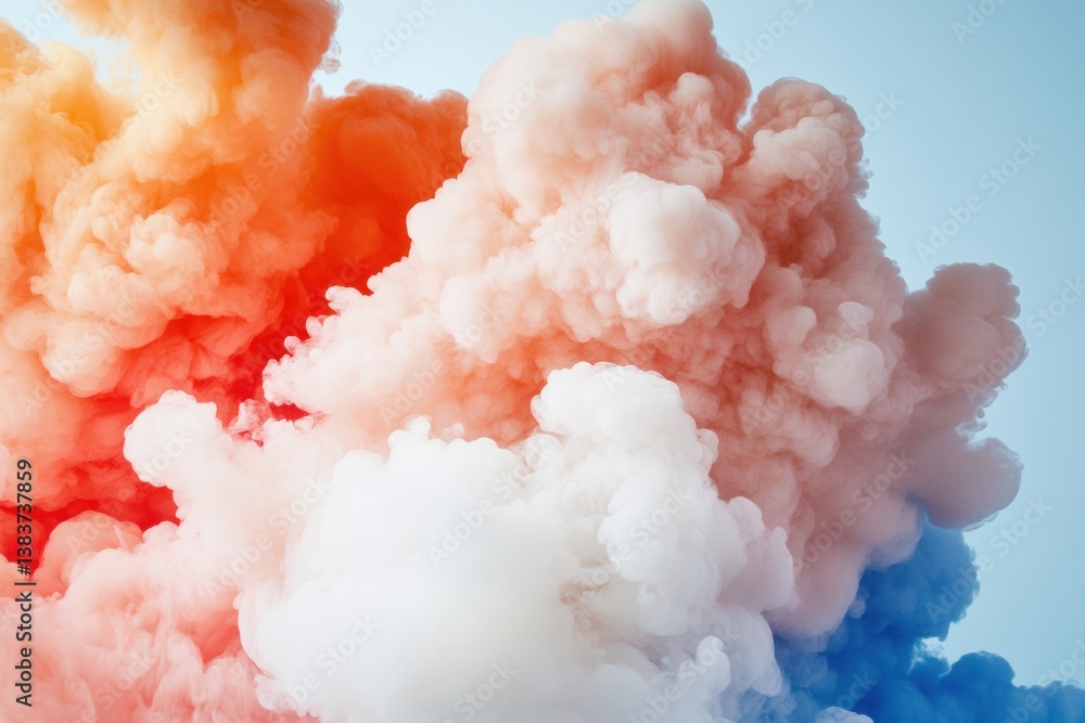 Fototapete Immersive Fluid Dynamics Abstract Color Explosion Visualization for Digital Marketing, Brand Innovation and Sensory Design Experiences