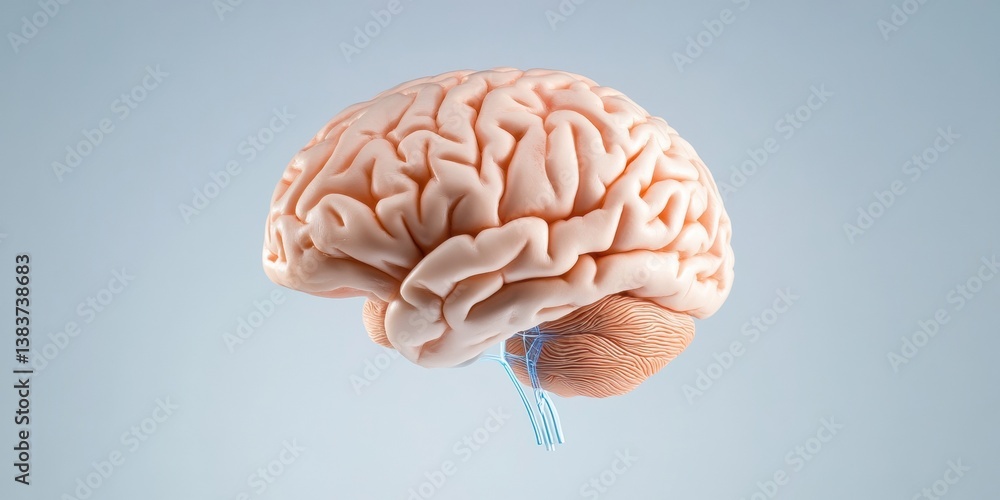 Aufkleber Neuromorphic Innovation Translucent AI Brain Visualization - Next-Gen Cognitive Computing and Immersive Digital Neurotechnology Breakthrough