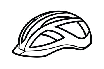 Fototapeta premium bicycle helmet isolated on white background
