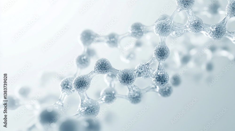 Poster molecular interaction event laboratory science visualization abstract environment close-up view biol