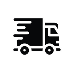 Fast Delivery Truck Icon for E-commerce