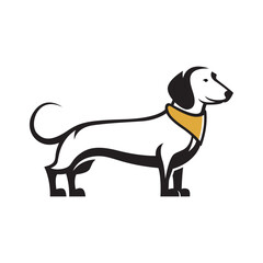 Dog logo design vector