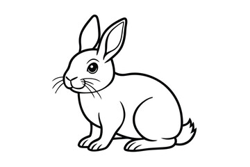 Obraz premium vector illustration of a rabbit