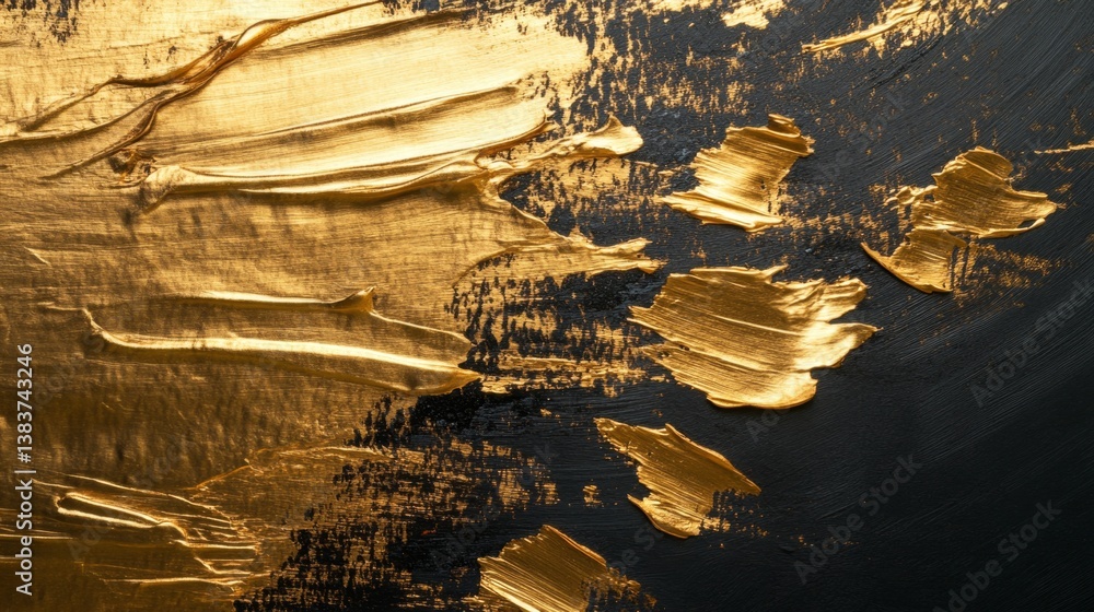 Poster artistic gold texture abstract studio visual artwork elegant environment close-up view modern design