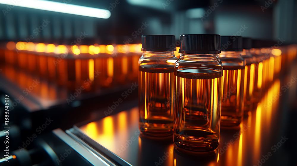 Leinwandbilder vials stored in a temperature-controlled environment, highlighting the importance of maintaining spe