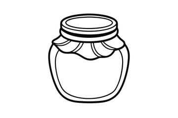 honey jar vector illustration