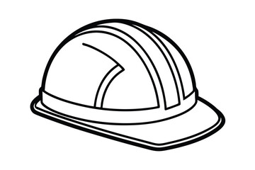 construction helmet isolated on white