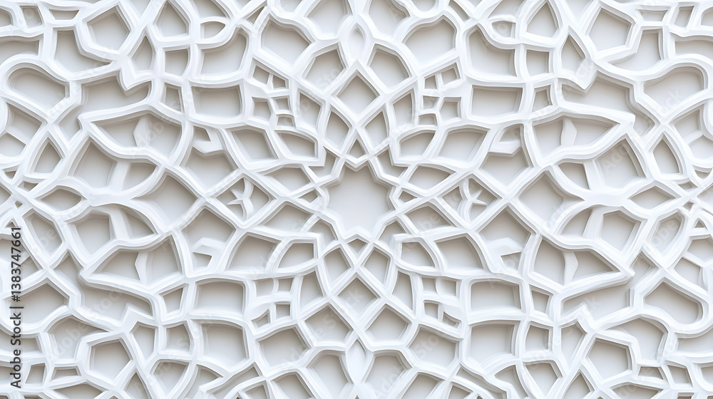 Poster white abstract wallpaper background with geometric patterns
