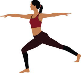 Obraz premium woman doing yoga exercise