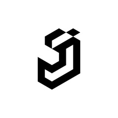 Obraz premium letter J logo