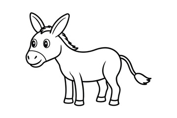 Naklejka premium artoon-donkey
