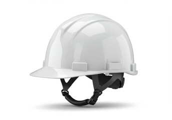 Fototapeta premium White construction hard hat safety