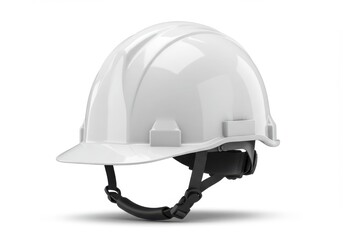 Fototapeta premium White construction hard hat safety