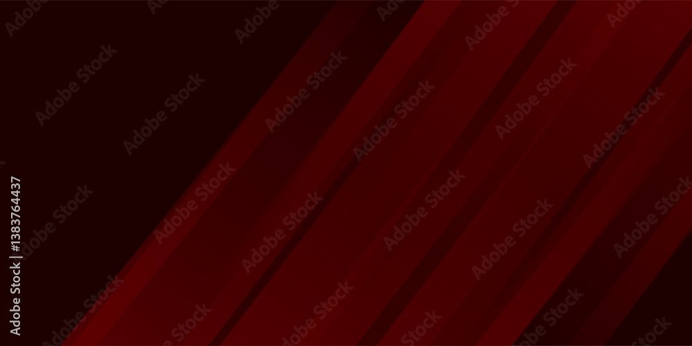Aufkleber red line with white architecture futuristic background minimal concept vector illustration subtle de