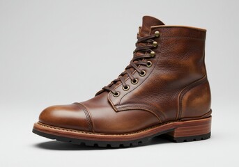 Vintage leather boot distressed brown