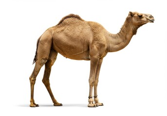 Dromedary camel full body side