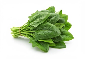 Fresh spinach leaves vibrant green