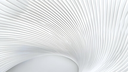 Abstract White Architectural Interior Design