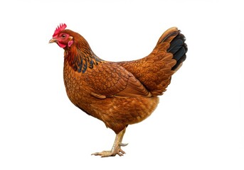Fototapeta premium Chicken hen farm animal rusty