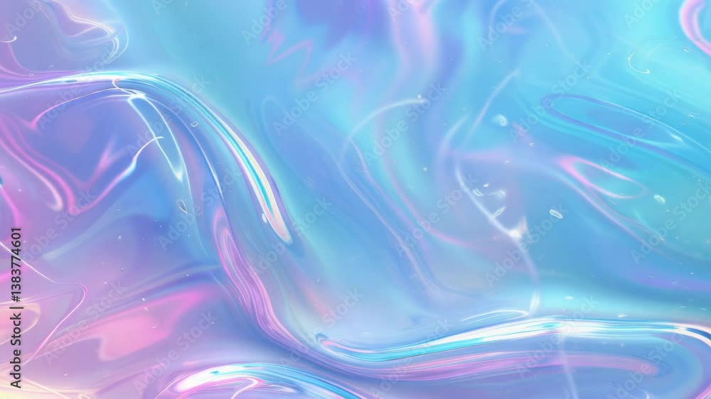 Poster vibrant fluid textures with pastel gradients in a mesmerizing abstract animation. ideal for modern, 