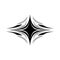 Abstract Diamond Shape Graphic with Shadow on Gray Background