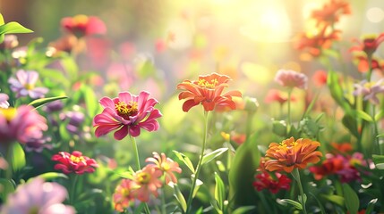 Beautiful Colored flowers with blurry background wallpaper vase nature