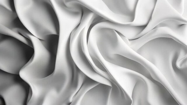 Textura de tela blanca de seda movi&eacute;ndose lentamente. 